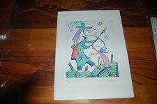 Handcolorierte Radierung