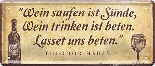 Blechschild lustiger spruch - blechschild,