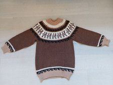 Vintage Retro Pullover Wolle aus Peru Anden Titicaca See Größe L