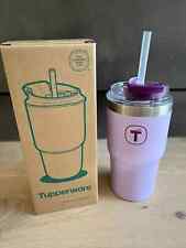 Tupperware, BIG -T, Isobecher mit Trinkhalm,Edel,fliederfarben, NEU+OVP !