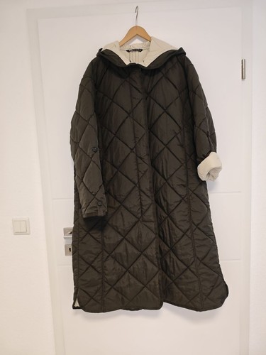 Zara maxi steppmantel schwarz - maxi,