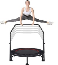 Klappbares Mini-Fitness-Trampolin Popozono schwarz 102cm bis 150kg