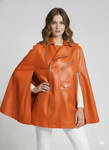 Orange stil weiches lammleder - orange,