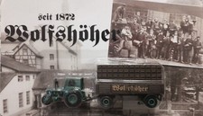Wolfshöher, --Traktor mit Kisten auf Anhänger -- , Hängerzug