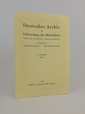 Deutsches Archiv für Erforschung des Mittelalters: Namens der Monumenta Germania