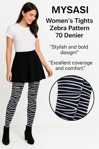 Damen strumpfhose zebra - damen,