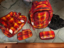 Satch Schulranzen Set kariert