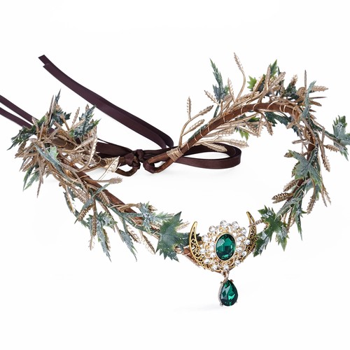 Blatt kopfschmuck elfenkrone - kopfschmuck,
