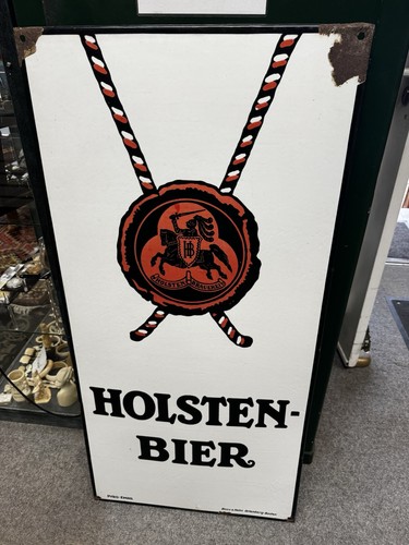 Emailleschild holsten bier - holsten,