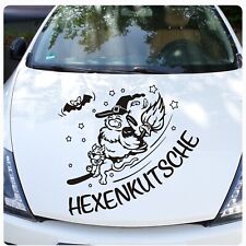 Eule Hexe Katze Hexenkutsche Auto Aufkleber Motorhaube Fledermaus Sterne A4185