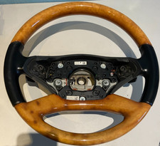 Original Mercedes W221 C216 Holz Leder Lenkrad