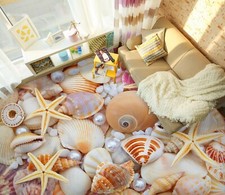 3D Perlenschale 3949 Fußboden