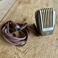 Grundig GDM 10 Dynamisches Mikrofon Microphone Germany 1956 Vintage 50er braun