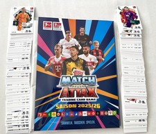 Topps Match Attax 2025/26 Bundesliga Alle 311 Basiskarten Komplettset + Album