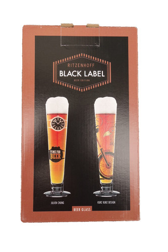Ritzenhoff black label beer - ritzenhoff,