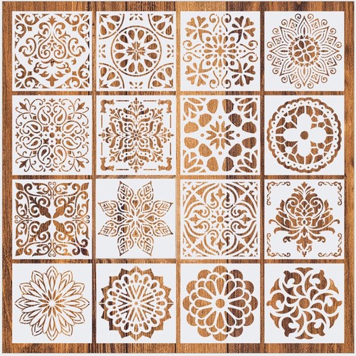 Mandala schablone set 16 - schablone, set,