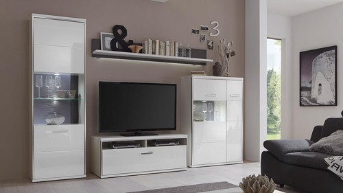 Wohnwand anbauwand wohnzimmer - wohnwand,