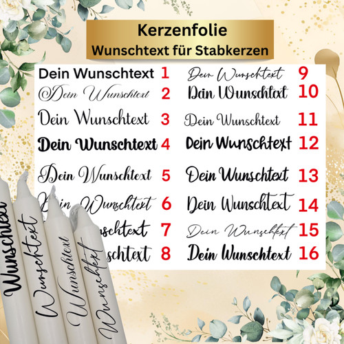 Kerzenfolie