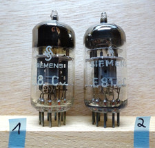 2X: SIEMENS E81CC triple mica | SEHR GUT | über 100% ✅  NOS Röhren Tube Valve