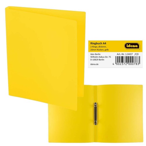 Idena ringbuch aus kunststoff - ringbuch,