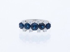 Ring 1,44 ct. Brillanten Diamanten Saphire 750 Gold Wert: 3.500 EUR Deta Schmuck