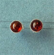 Bernstein Ohrstecker Halb