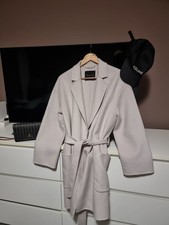Massimo Dutti  Wollmantel hell-beigeGröße M Neuwertig 