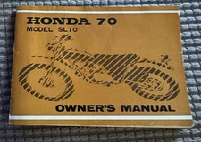 1971 Honda SL70 Owner’s