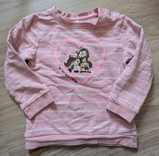 Pullover rosa Topomini Größe 92 Mädchen Pferde