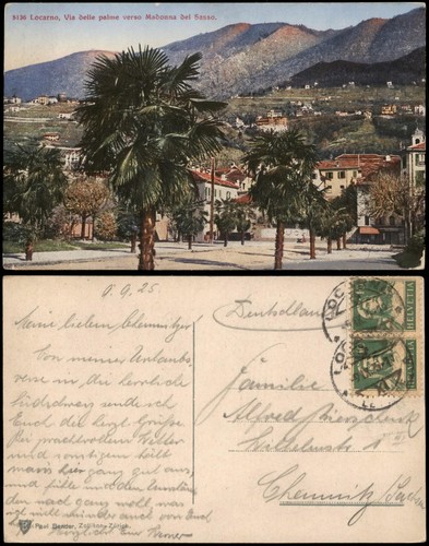 Ansichtskarte locarno via - locarno,