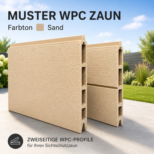Muster wpc sichtschutzzaun - muster,