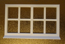 2 Stück Doppel-Fenster Diorama Spur-G Modellbau Gebäude Haus 1:22,5 Gartenbahn 