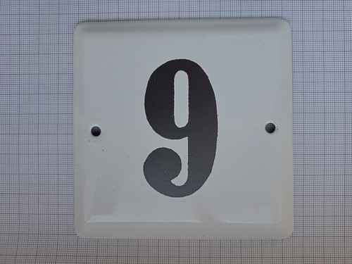 Emailleschild hausnummer wie - emailleschild,