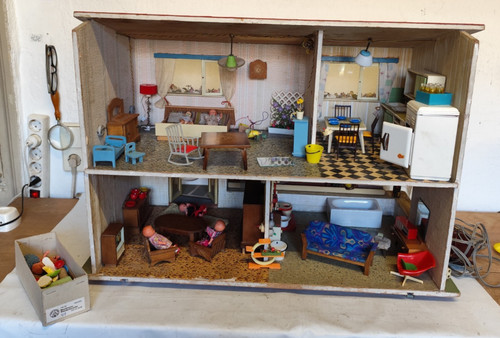 Große puppenstube puppenhaus - große,