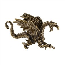 Drachenfigur Messingminiatur