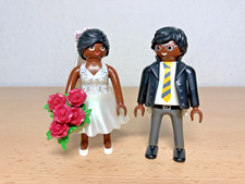 Playmobil Hochzeit dunkelhäutiges Brautpaar Braut Bräutigam