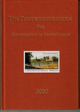 Jahrbuch - Postwertzeichen der BRD von 2002  ohne Marken