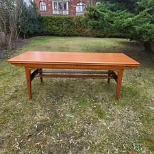 70er couchtisch höhenverstellbar und ausziehbar, danish design