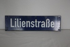 Altes Straßenschild Emaille