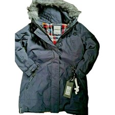 Khujo Genuine Parka Letizia Jacke Mantel Winterjacke blau marine Kapuze (407)