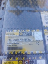 1996/97 Ticket Dauerkarte Borussia  Dortmund BVB 09 Eintrittskarte Sammler 