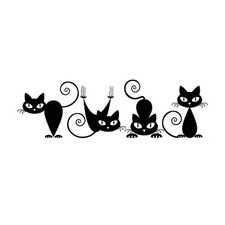 Stück schwarze katze form - 1,