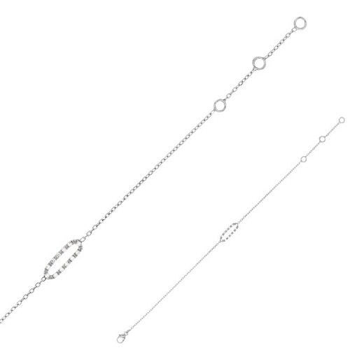 Weißgold 750 armband - weißgold,