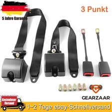 2x 3 Punkt Automatikgurt Sicherheitsgurt Universal Gurtpeitsche & E Prüfung
