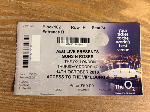 Guns roses the o2 - roses, at
