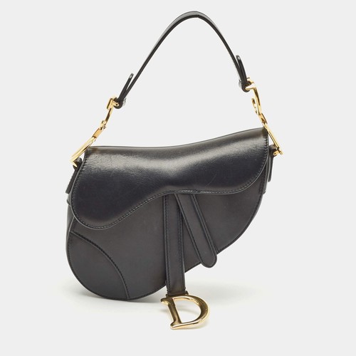 Dior saddle black leather - dior,