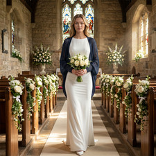 Blaue Braut Hochzeit Mohair