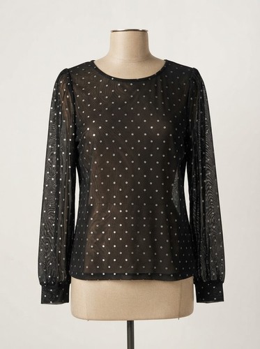 Schwarze mesh bluse mit - mesh,