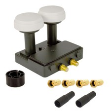 Doppel LNB 6° Astra 19,2° Hotbird 13° Digital Monoblock Twin LNB HD 2 Teilnehmer