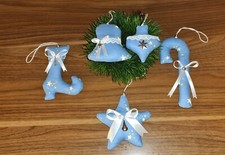 Anhänger/Baumschmuck  5 tlg. Set  ? Weihnachten -Tilda Art / Landhausstil ?